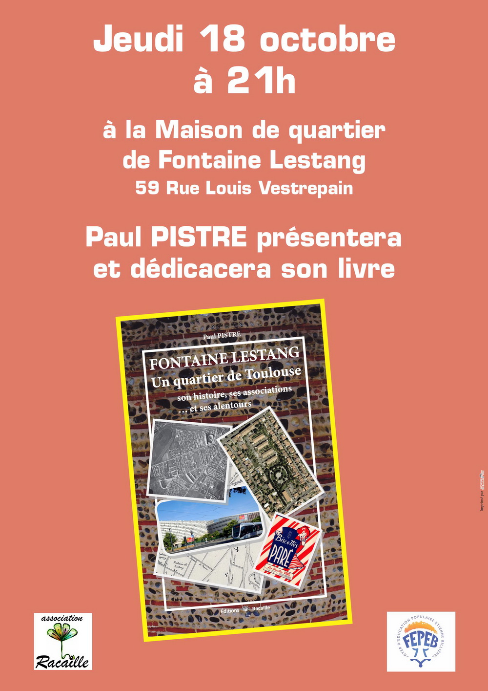 affiche dédicace livre